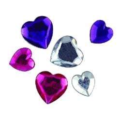 AussieSuperStore Art & Craft Essentials Hearts Rhinestones Hearts Rhinestones | Embellishment  9331468006152 VCR402
